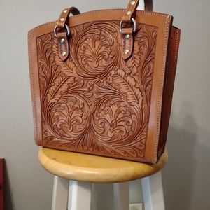 Tooled Leather Handbag
